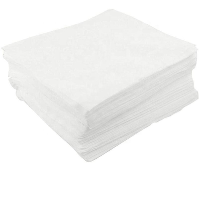 흰색 청결실 일회용 종이 와이퍼 스푼 라이스 직물 없는 300pcs/Pack 6*6inch