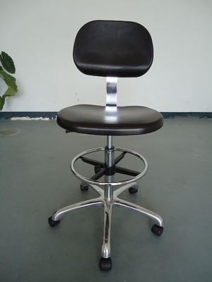 팔걸이와 조정할 수 있는 산업적 워크샵 ESD 의자  PU 거품 ESD 근로자 의자