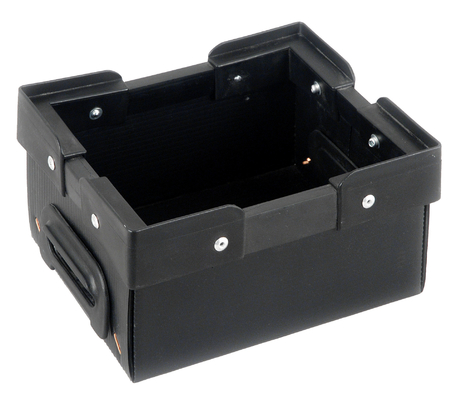 내진성 1-10mm ESD 검은 PP 코르프루테 대전 방지 물결모양 도전 시트 스토리지 박스
