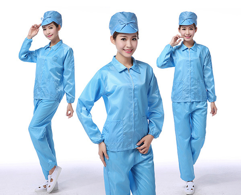 ESD 청정실 스무크 점프복 制服 워크웨어 랩코트 보호복 반 정적 랩코트 ESD 슈트 워크웨어