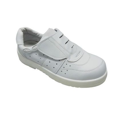 청정실 작업 신발 먼지 없는 ESD PU 가죽 안전 신발