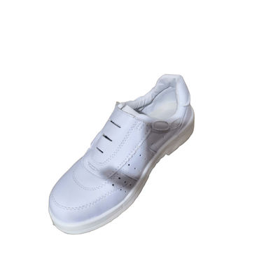 청정실 작업 신발 먼지 없는 ESD PU 가죽 안전 신발