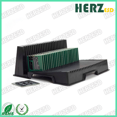 ESD PCB 랙 플라스틱 PCB 트레이 안티 정적 검은 PCB 홀더