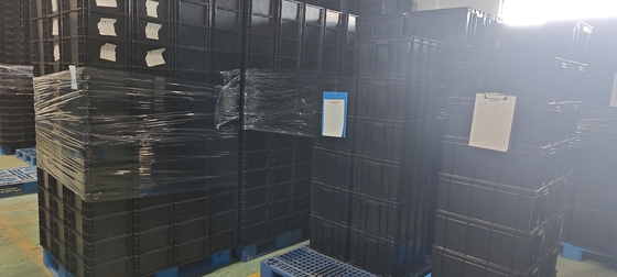 400x300mm 저장 컨테이너 겹쳐질 수 있는 ESD 산업용 플라스틱 저장통 상자 전도성 상자