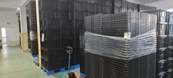 400x300mm 저장 컨테이너 겹쳐질 수 있는 ESD 산업용 플라스틱 저장통 상자 전도성 상자