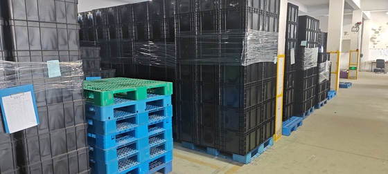 600*400mm ESD 플라스틱 상자 ESD 저장 용기 전자 부품을 위한 전도성 상자