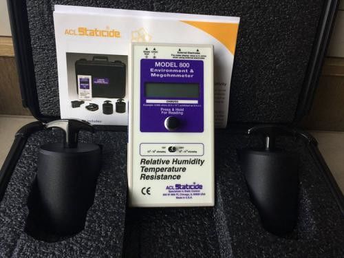 표면 저항 측정기 ACL 800 디지털 메가옴미터, ESD 및 환경 저항 테스트용