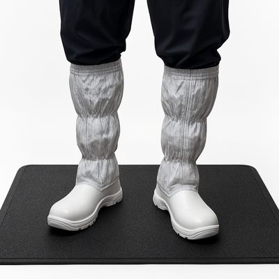 이중 PVC 층과 껍질 패턴 표면을 가진 반 정적 ESD 고무 매트 에르고노믹 편안함과 미끄러지기 저항을 제공합니다