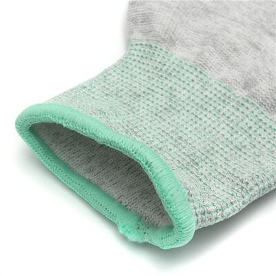 ESD 톱 피트 장갑 공장 ESD 실험실 반 정적 탄소 섬유 PU 손바닥 피트 장갑 ESD 장갑