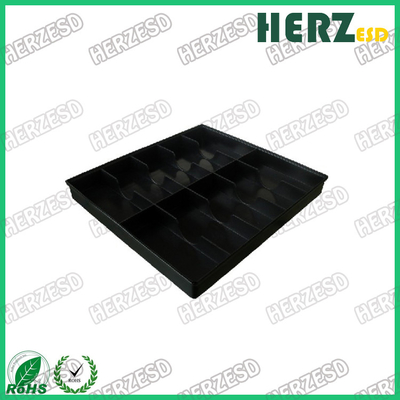 블랙 PCB 저장 컨테이너 PP 플라스틱 반 정적 ESD 트레이 전도성 ESD 트레이