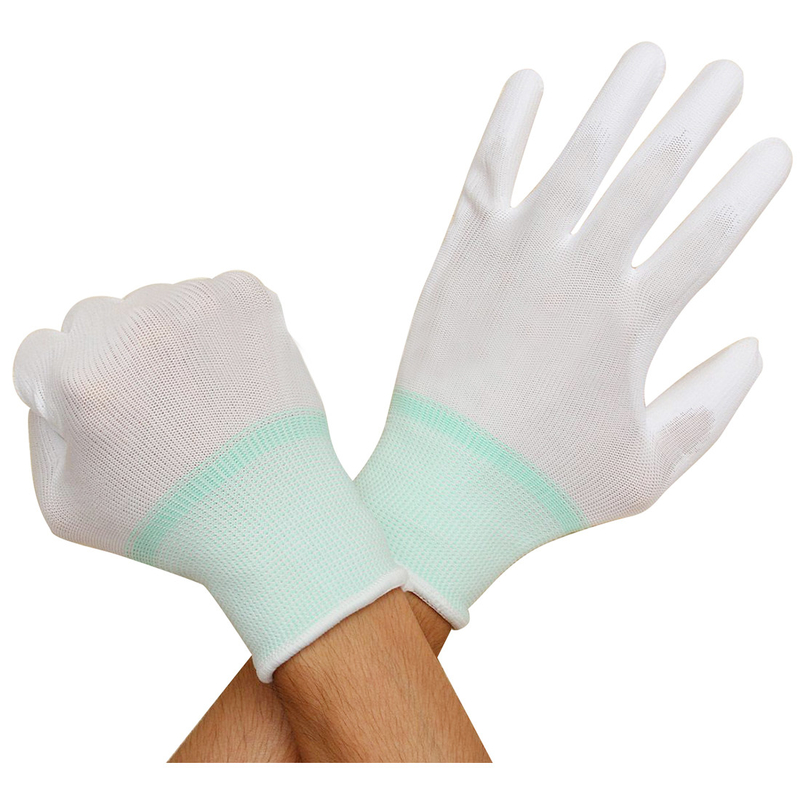 조립 검사 정밀 작업 Palm PU 코팅 안티 정적 ESD 안전 장갑 ESD Palm Fit 장갑