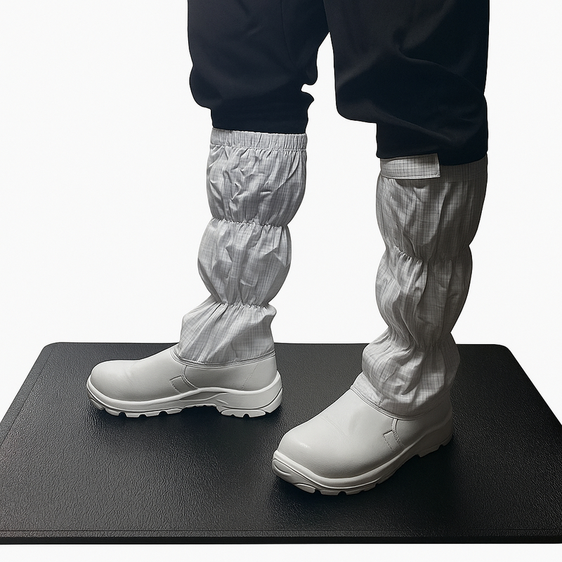 이중 PVC 층과 껍질 패턴 표면을 가진 반 정적 ESD 고무 매트 에르고노믹 편안함과 미끄러지기 저항을 제공합니다