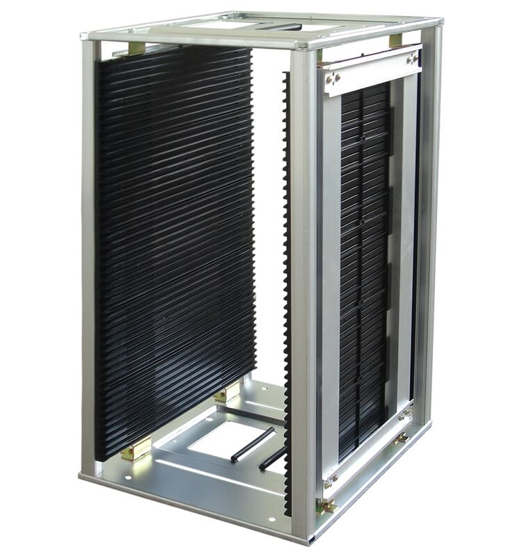 SMT 라인용 PCB 매거진 랙 | ESD 안전 PCB 보관 맞춤 제작 가능